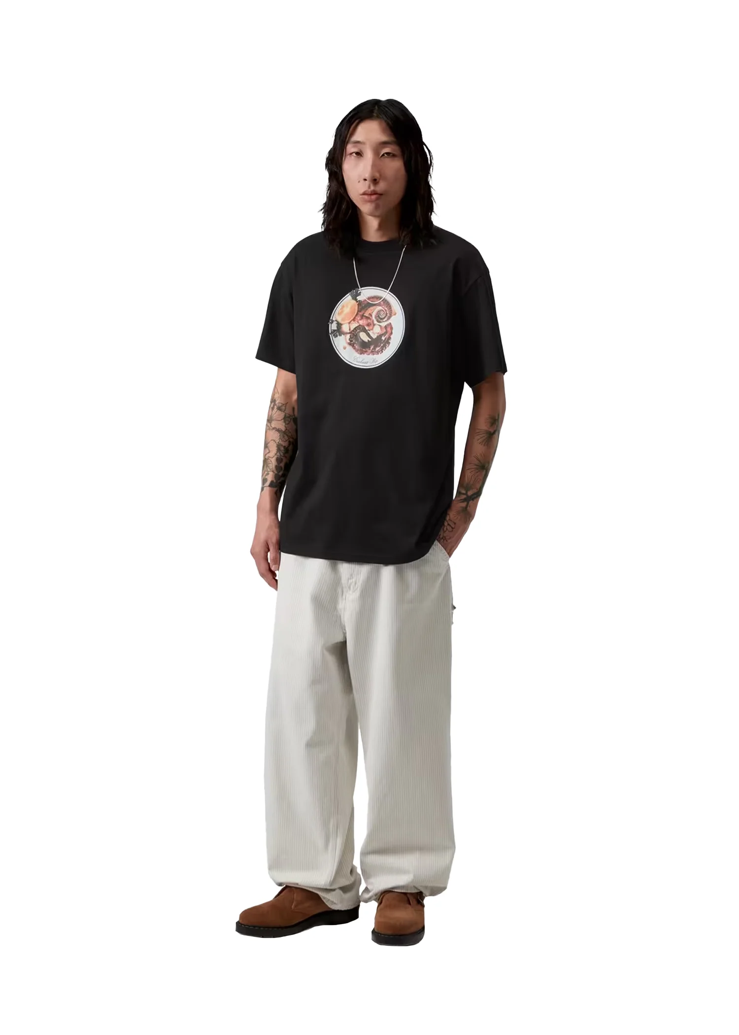 Carhartt Wip T-Shirt da uomo manica corta Octopus nera - Image 3
