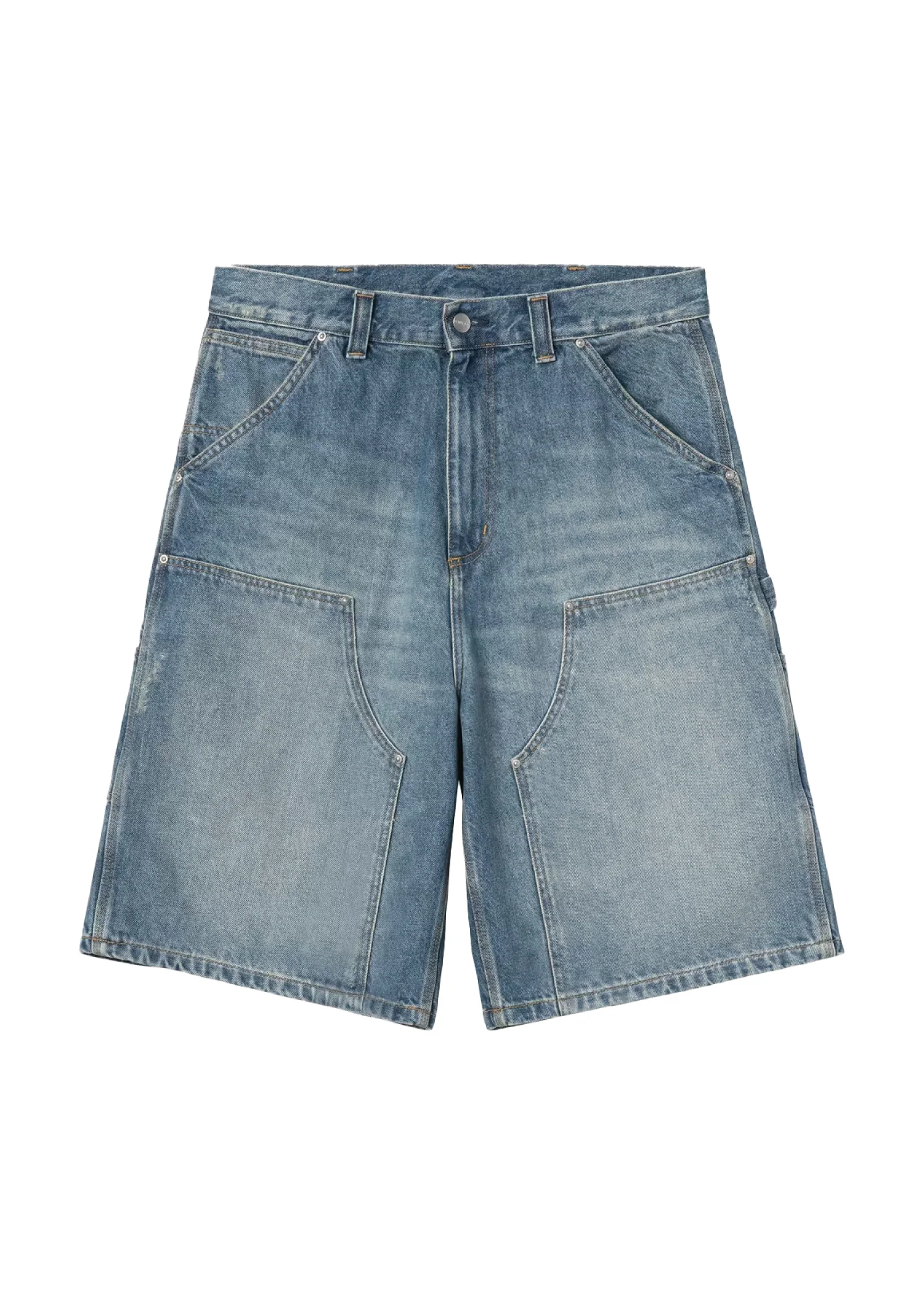 Carhartt Wip Pantaloncino in jeans da uomo OG Aden Double Knee