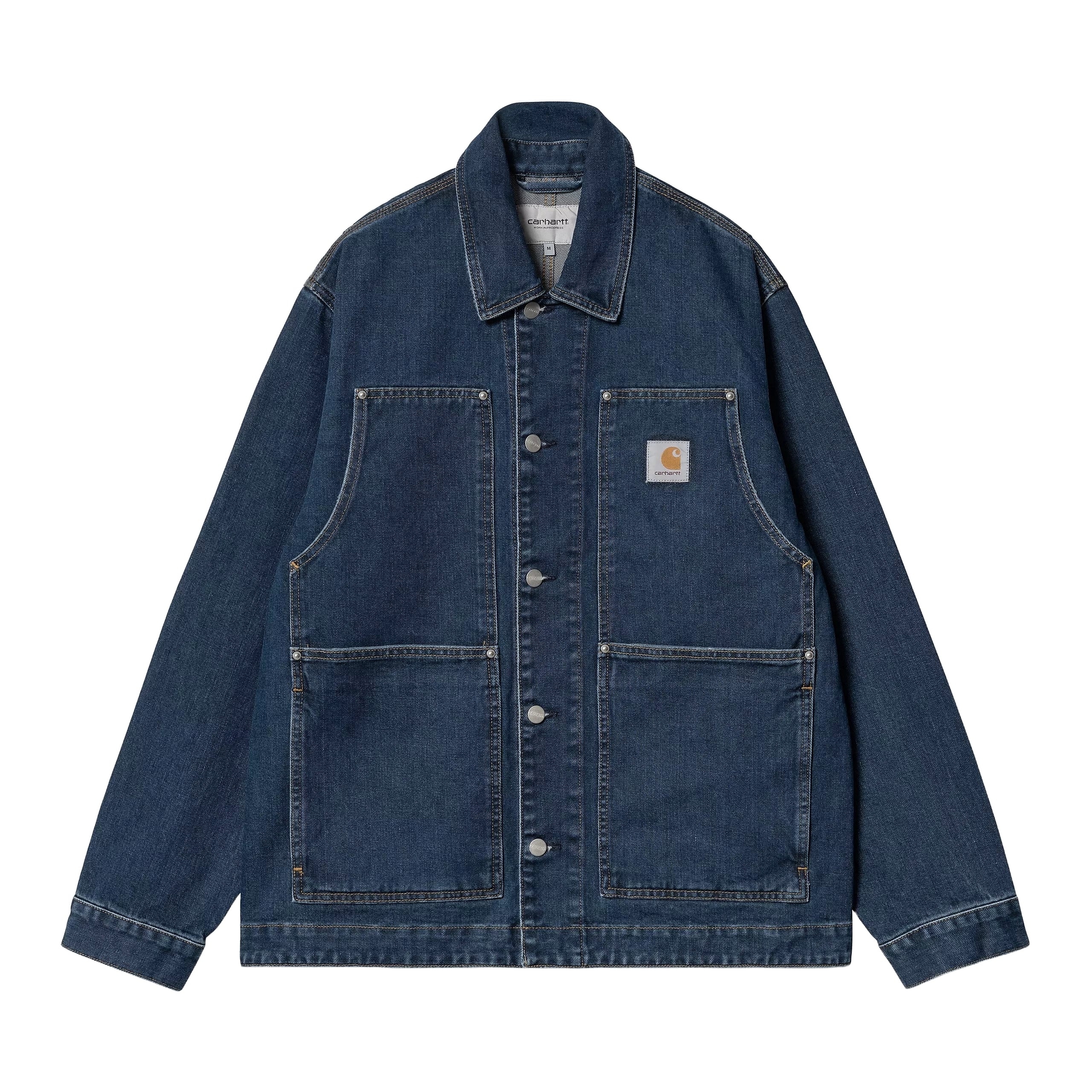 Carhartt Wip Giacca di jeans da uomo Og Double Front lavaggio medio