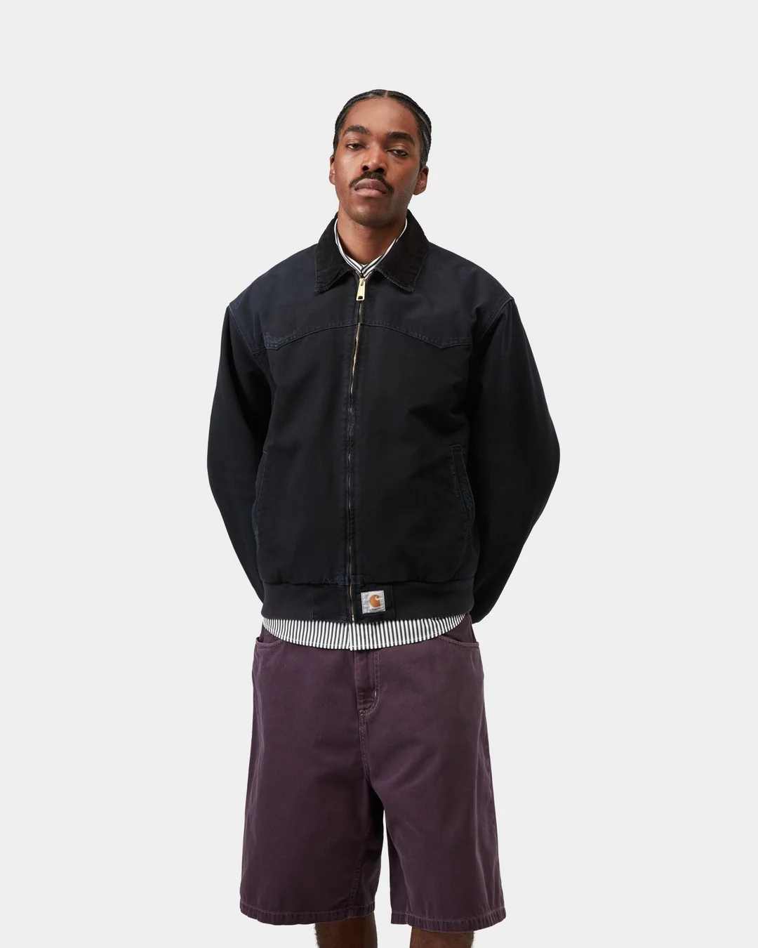 Carhartt Wip Giacca da uomo Og Santa Fe nera - Image 4