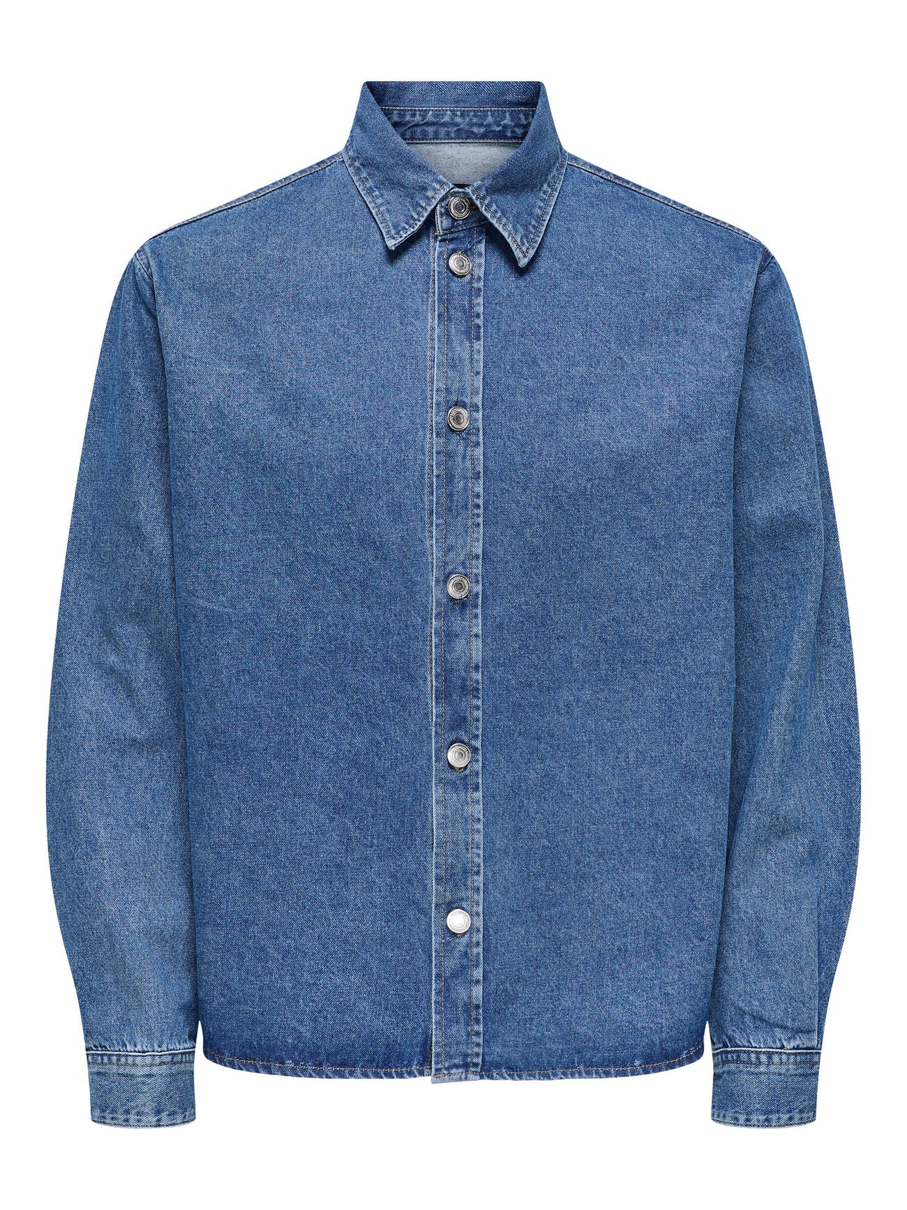 Only & Sons Camicia in jeans da uomo  Theo lavaggio medio