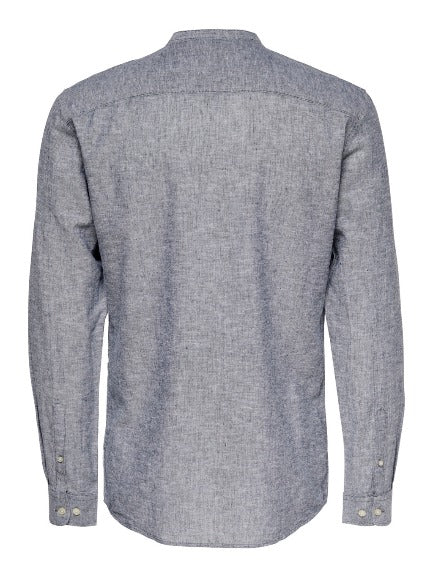 ONLY & SONS KARLO LS MAO LINEN CAMICIA DA UOMO MANICA 22020245 - Image 10