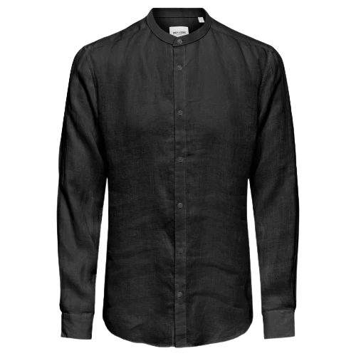 ONLY & SONS KARLO LS MAO LINEN CAMICIA DA UOMO MANICA 22020245 - Image 5