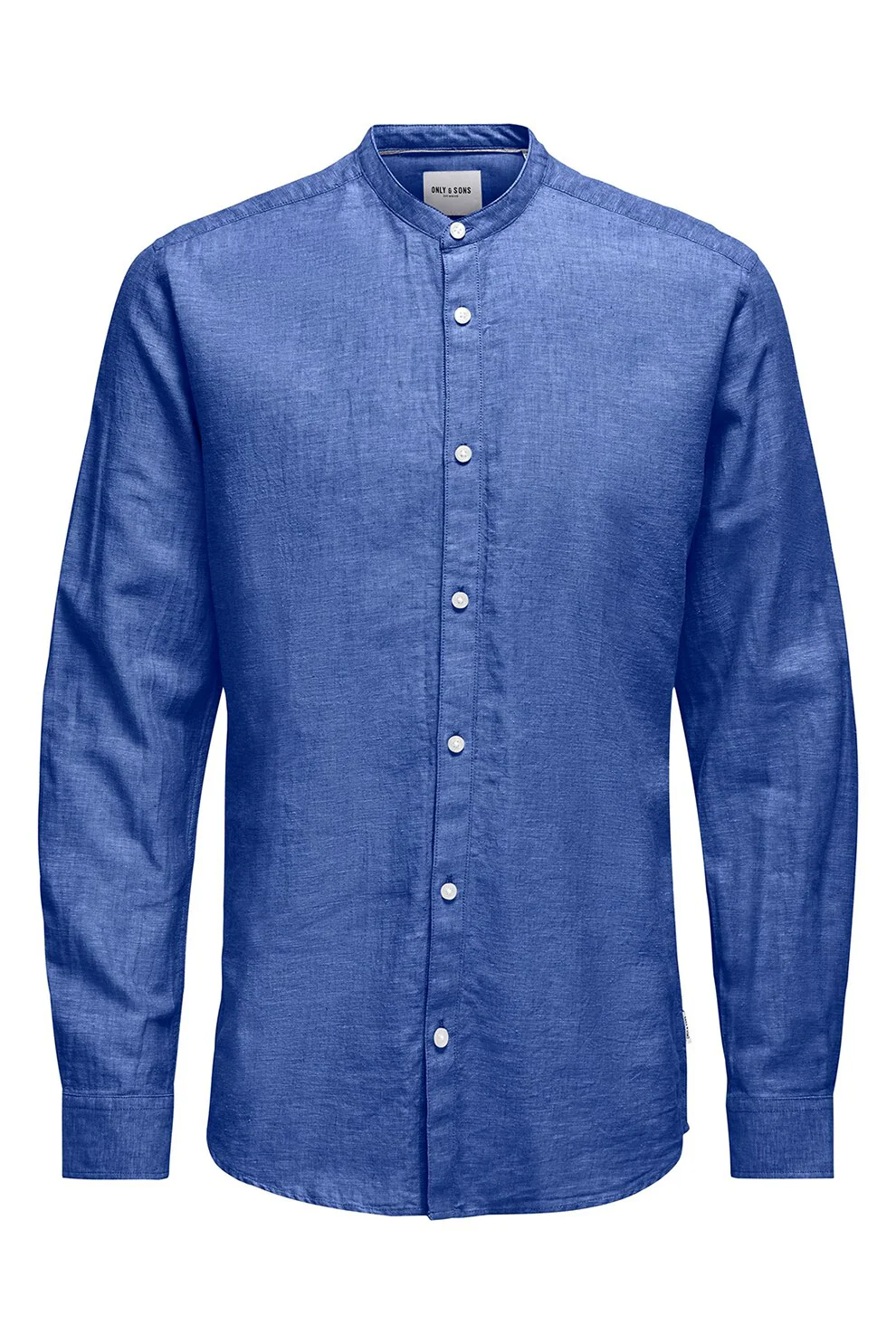 ONLY & SONS ONSCAIDEN LS SOLID LINEN MAO SHIRT NOOS 22019173 - Image 6