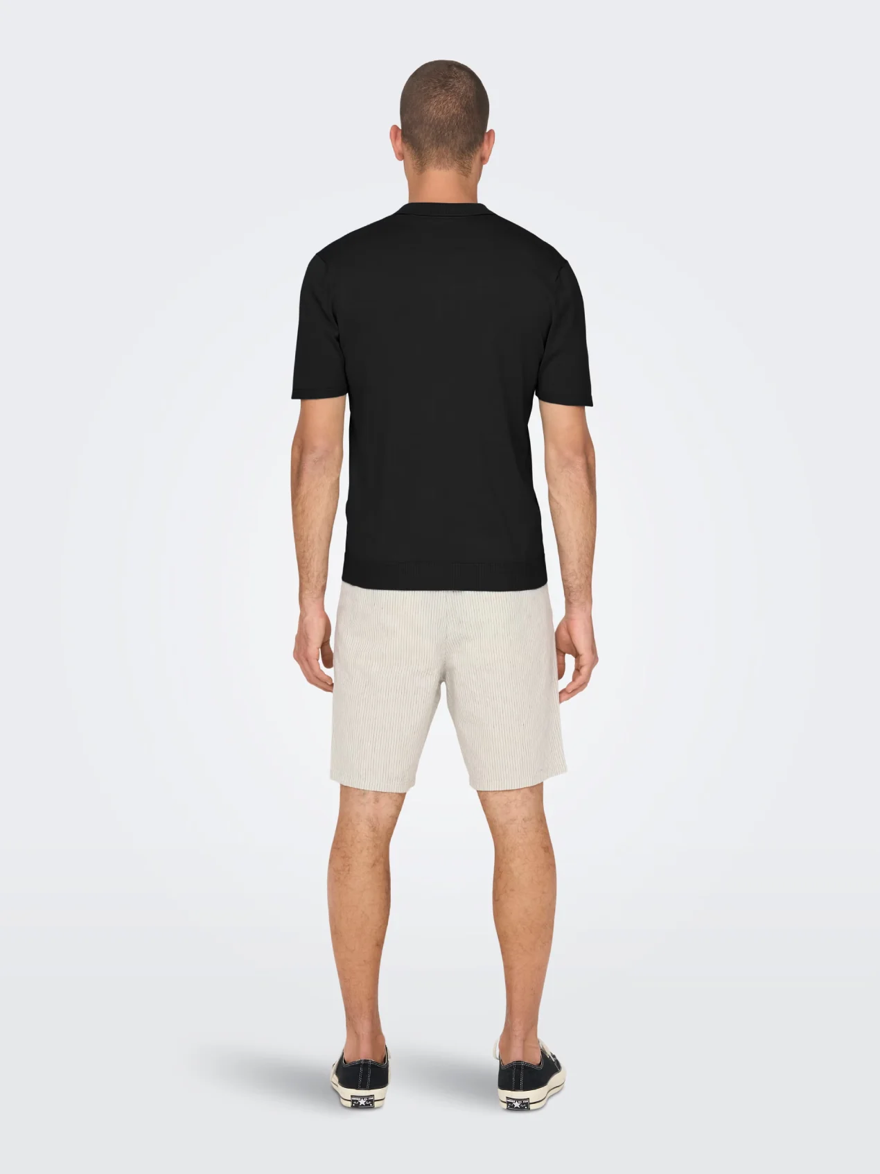 Only & Sons Polo da uomo manica corta  Wyler nera - Image 3