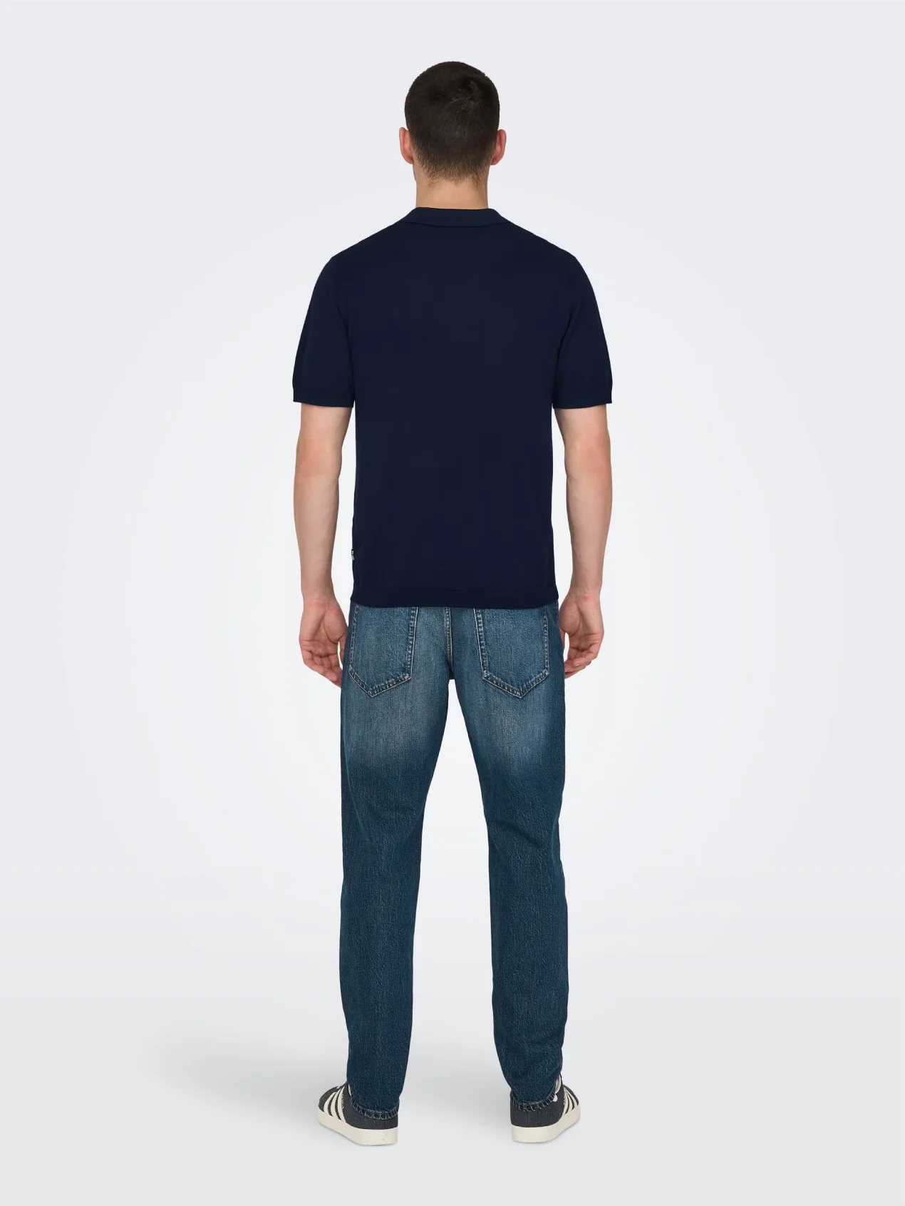 Only & Sons Polo da uomo manica corta Wyler Blu - Image 3