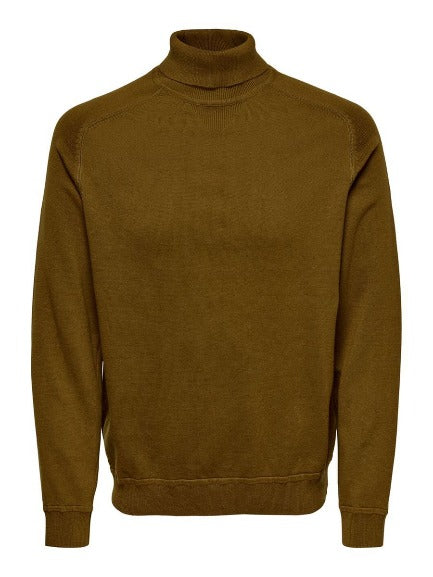 ONLY & SONS ROLLNECK KNITTED PULLOVER DA UOMO COLLO ALTO 22017451