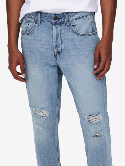 ONLY & SONS TAPERED FIT JEANS DA UOMO 22019569 - Image 3