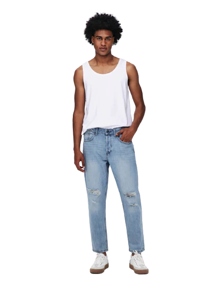 ONLY & SONS TAPERED FIT JEANS DA UOMO 22019569 - Image 4