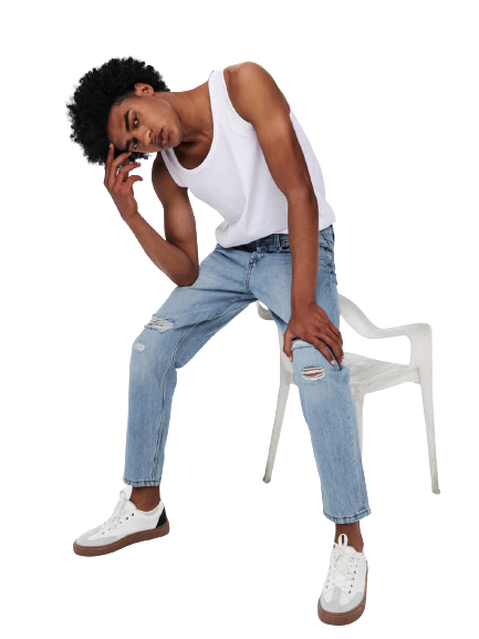 ONLY & SONS TAPERED FIT JEANS DA UOMO 22019569 - Image 5