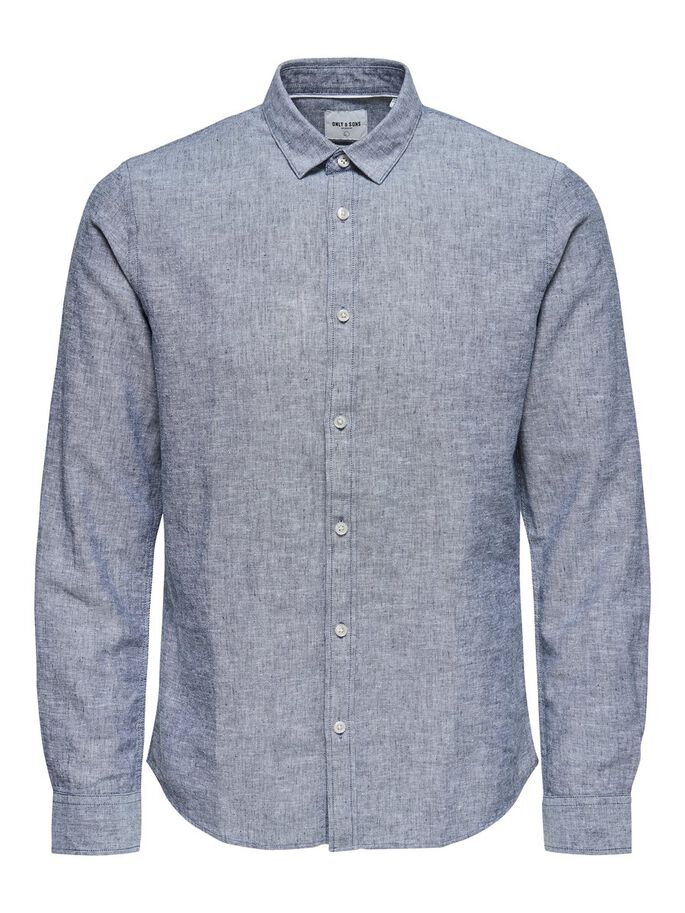 ONLY & SONS CAIDEN LS SOLID LINEN SHIRT 22012321 - Image 8