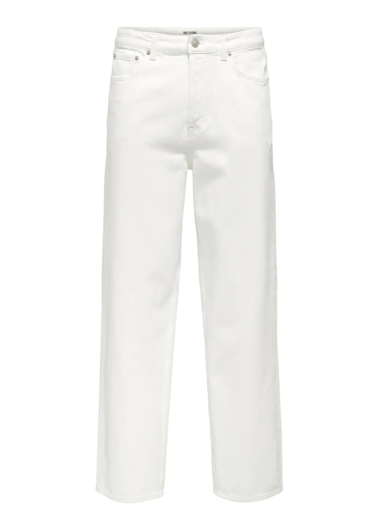 Only & Sons Jeans unisex Fade Loose bianco