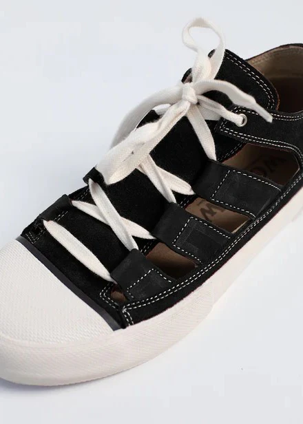 Wollow Scarpe unisex Open Black - Image 2