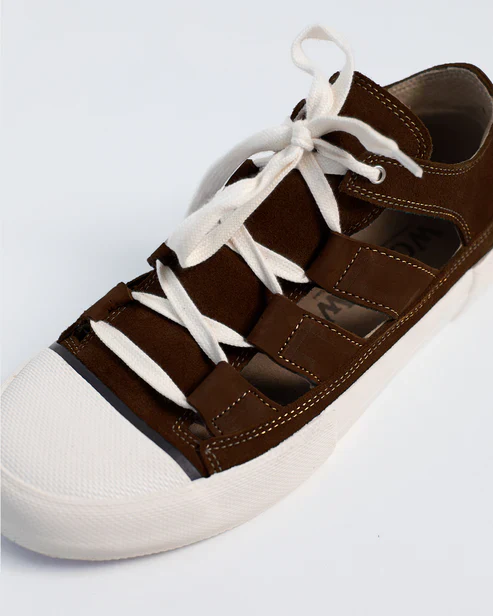Wollow Scarpe unisex Open Chocolate Brown - Image 2