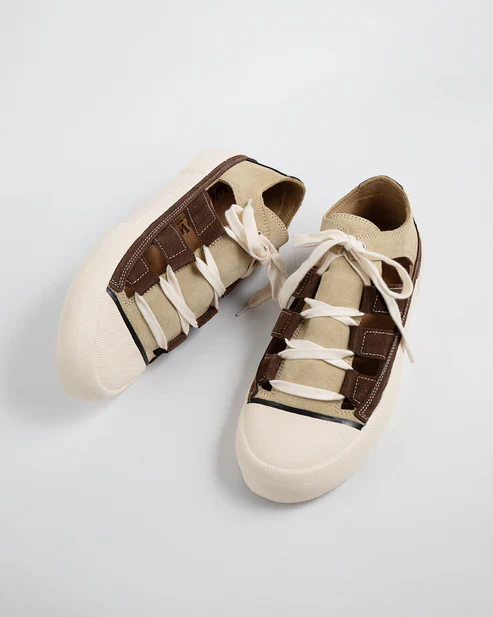 Wollow Scarpe unisex Open Ginger Brown Black - Image 2