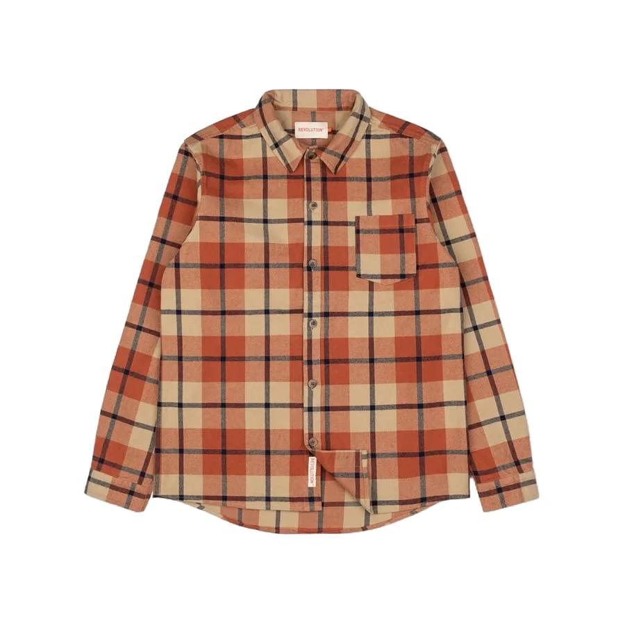 Revolution camicia da uomo Casual Overshirt  3885-ORG