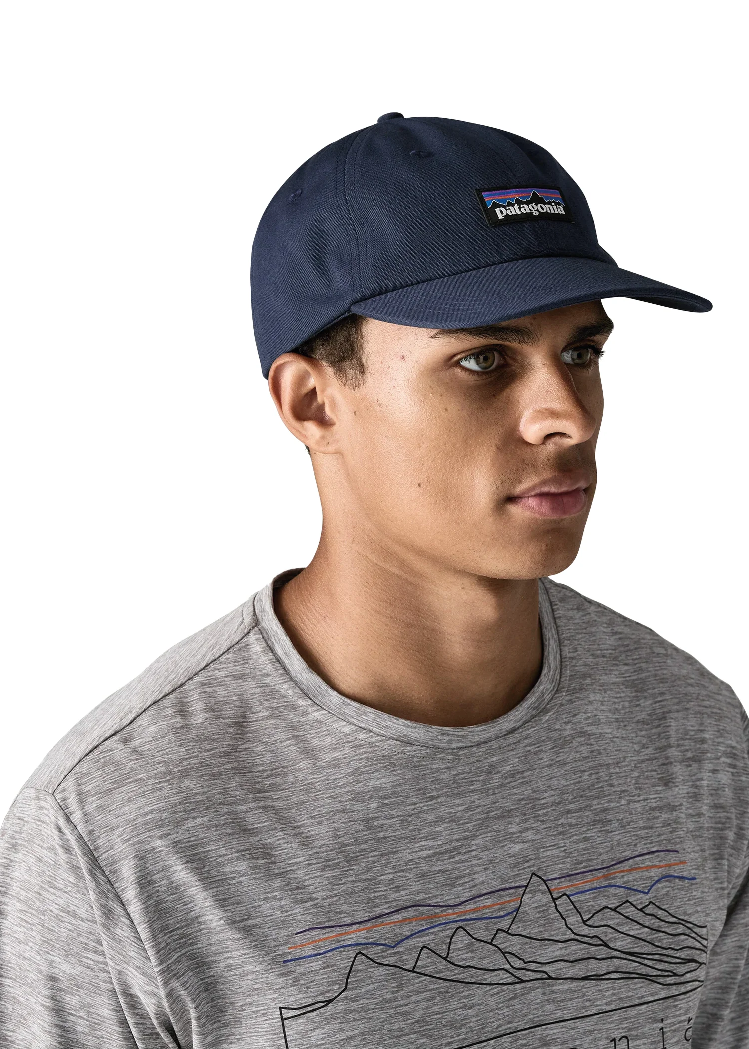 Patagonia Cappello unisex P-6 Label Trad blu - Image 2
