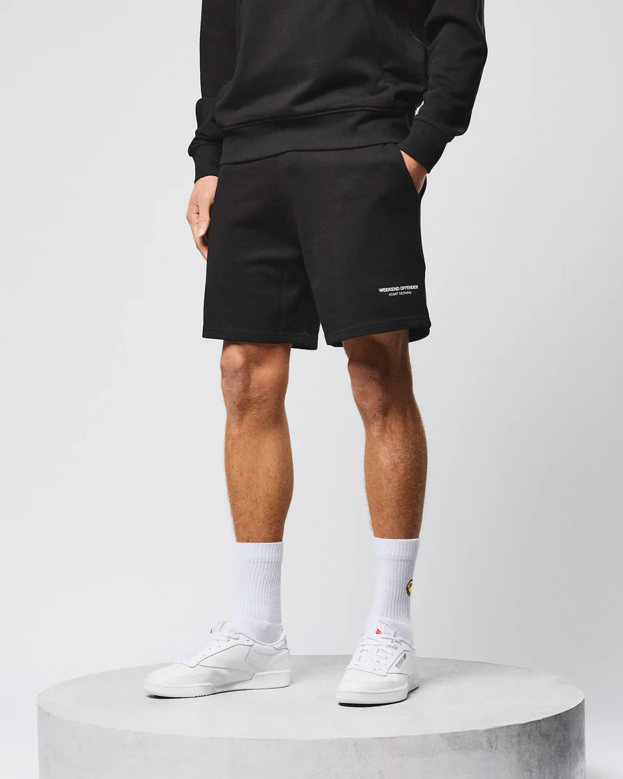 Weekend Offender Pantaloncini in felpa da uomo Mytros nero - Image 3