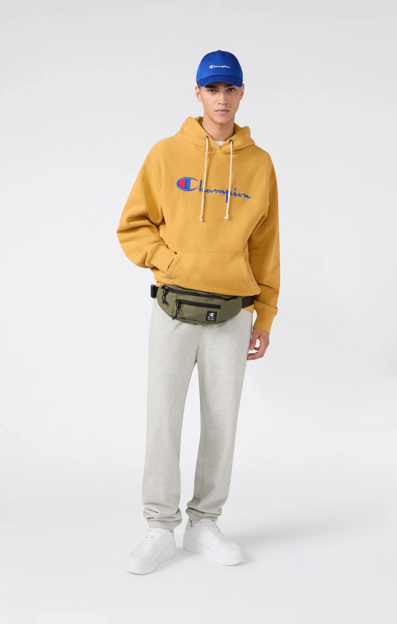 Champion Pantaloni da uomo Effetto Slavato Loose Fit grigio chiaro - Image 6
