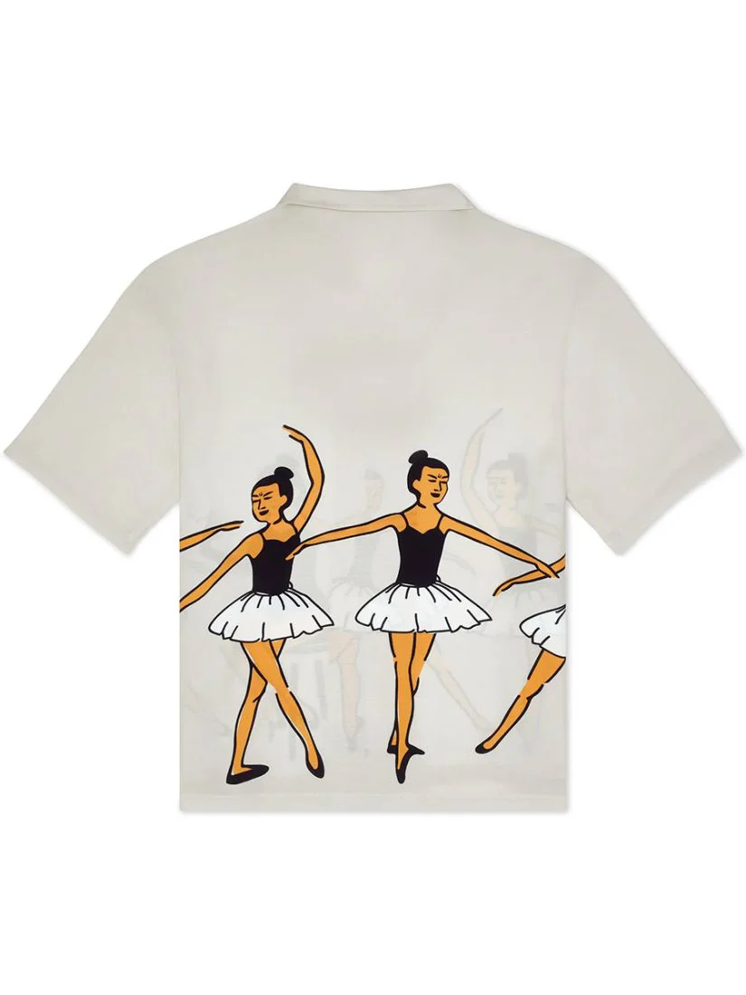 Pas De Mer Camicia da uomo manica corta  Ballet Beige - Image 2