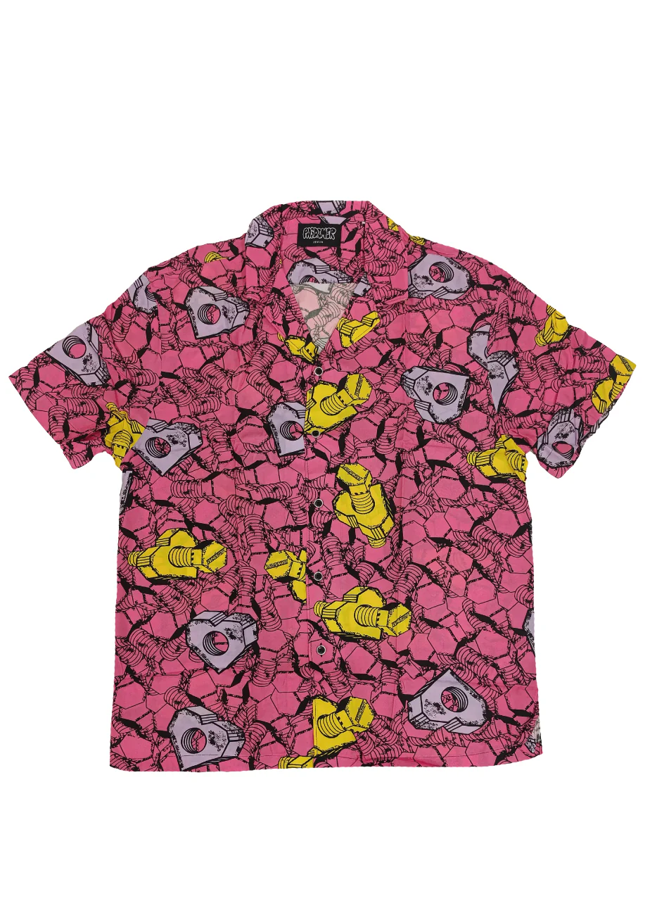 Pas De Mer Camicia da uomo manica corta Officina Screw Love