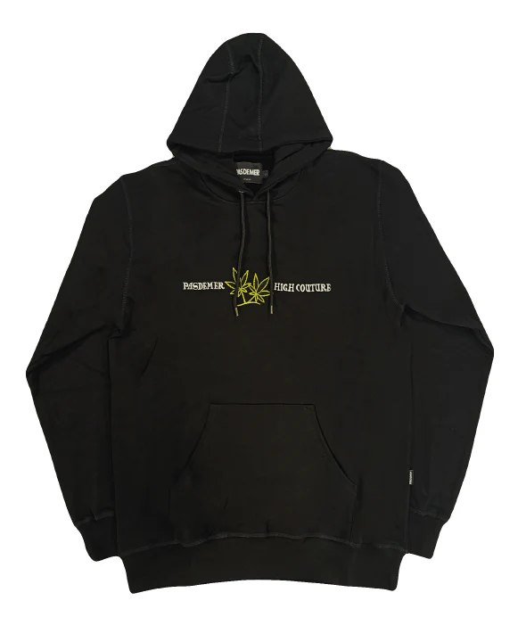 Pas De Mer Felpa da uomo con cappuccio High Couture Nera