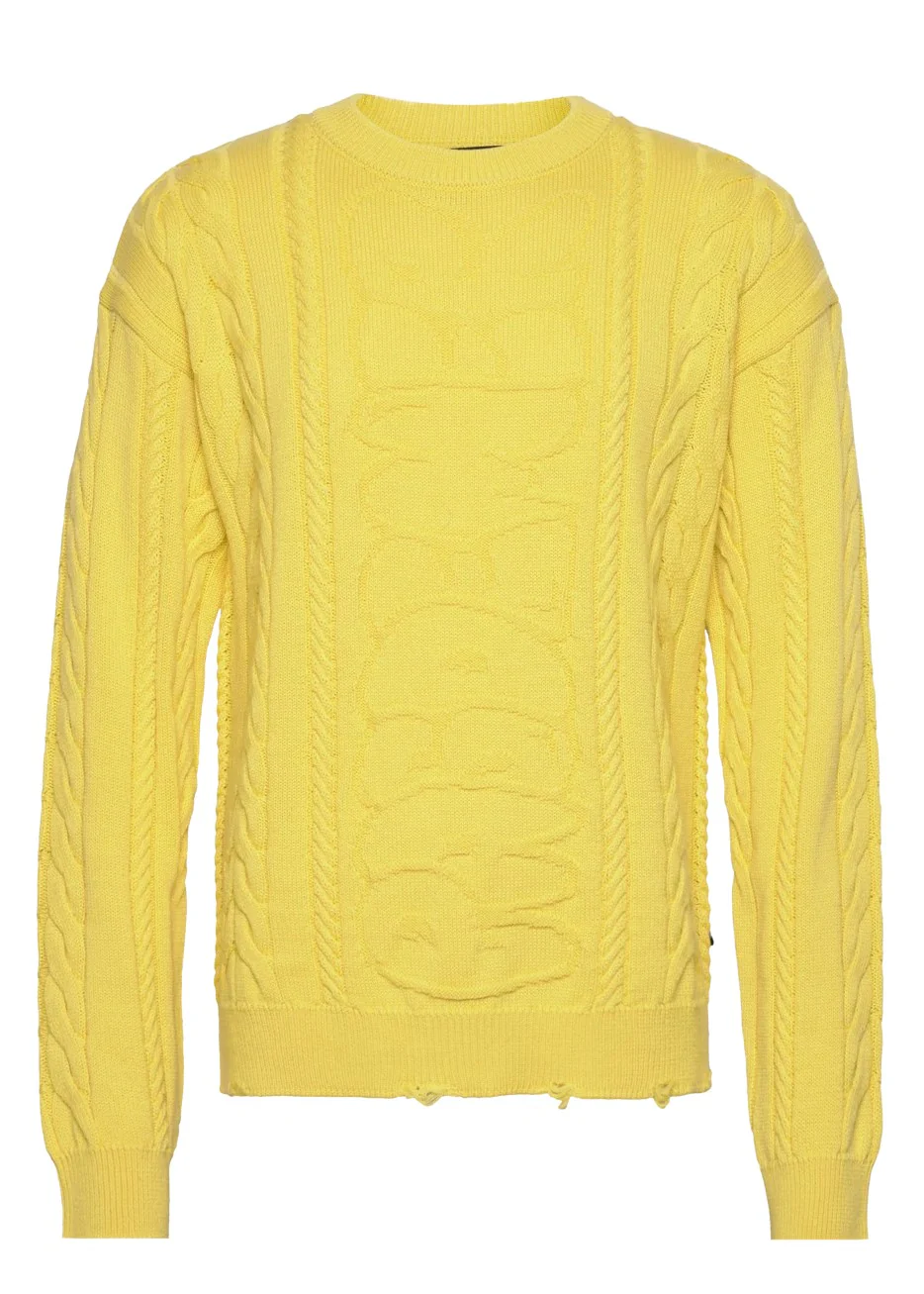 Pas De Mer Maglia da uomo Logo Giallo