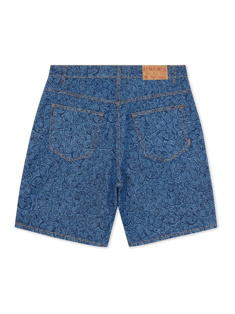 Pas De Mer Pantaloncino in jeans da uomo Logo Blu - Image 2