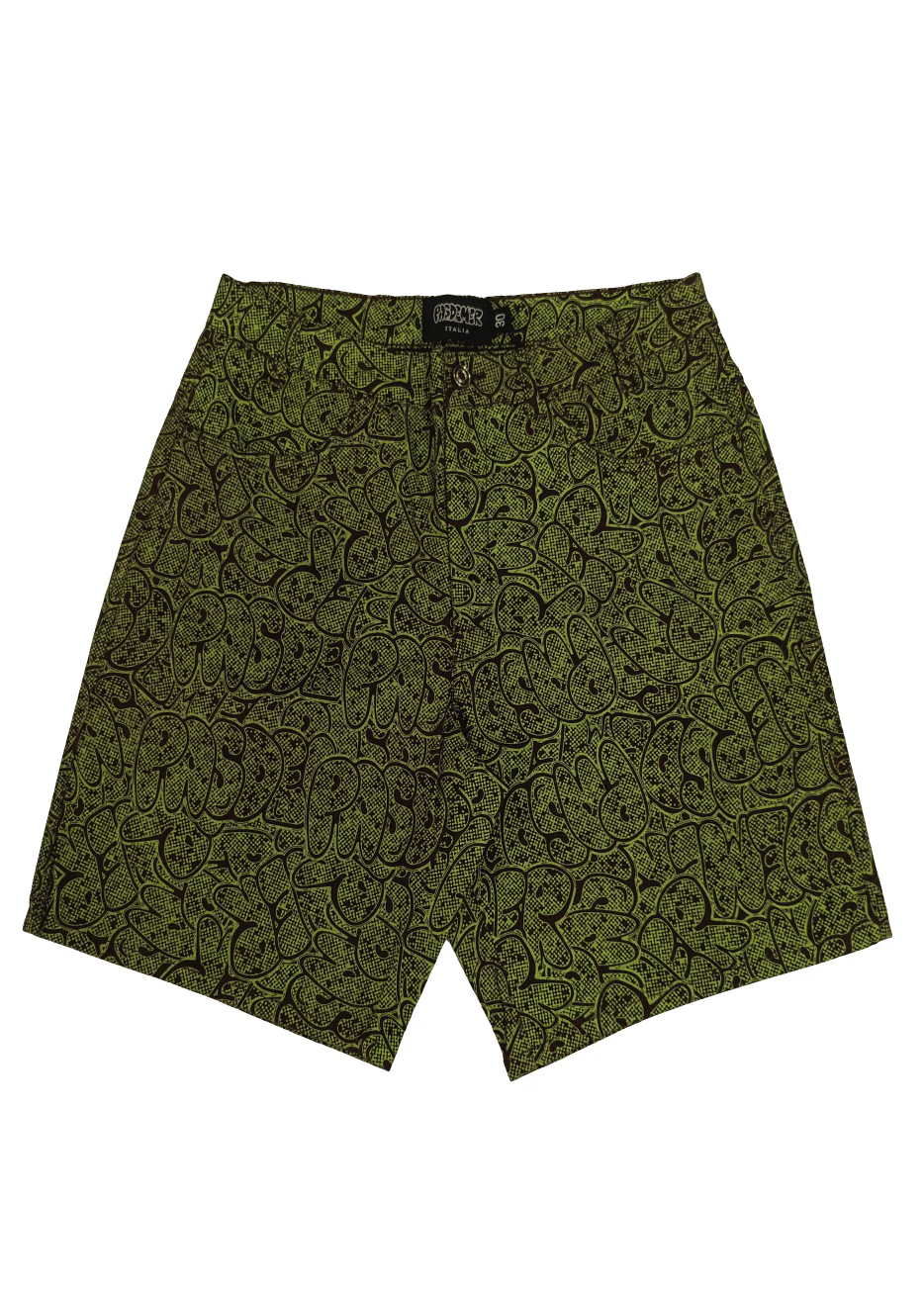 Pas De Mer Pantaloncino da uomo Logo Verde