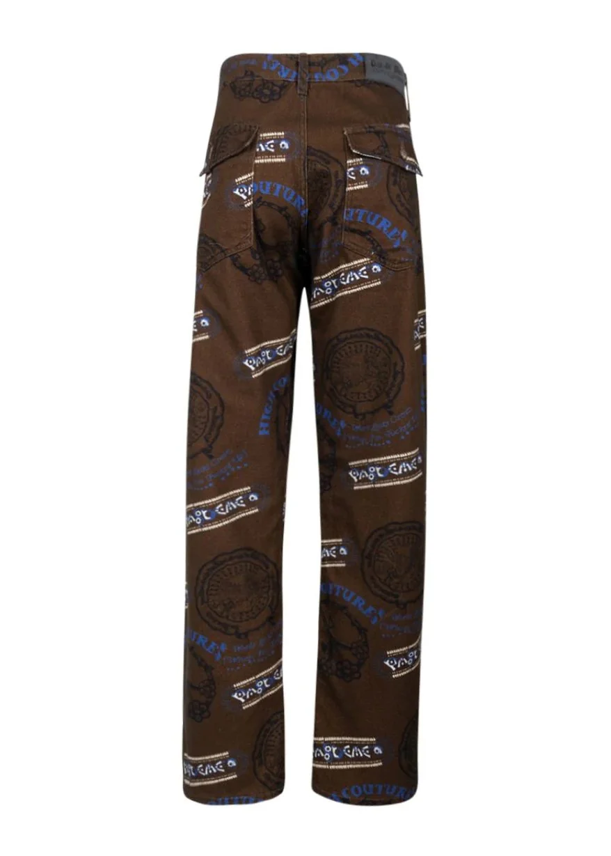 Pas De Mer pantalone Uomo World Looks Great Marrone PDMAW2261 - Image 2
