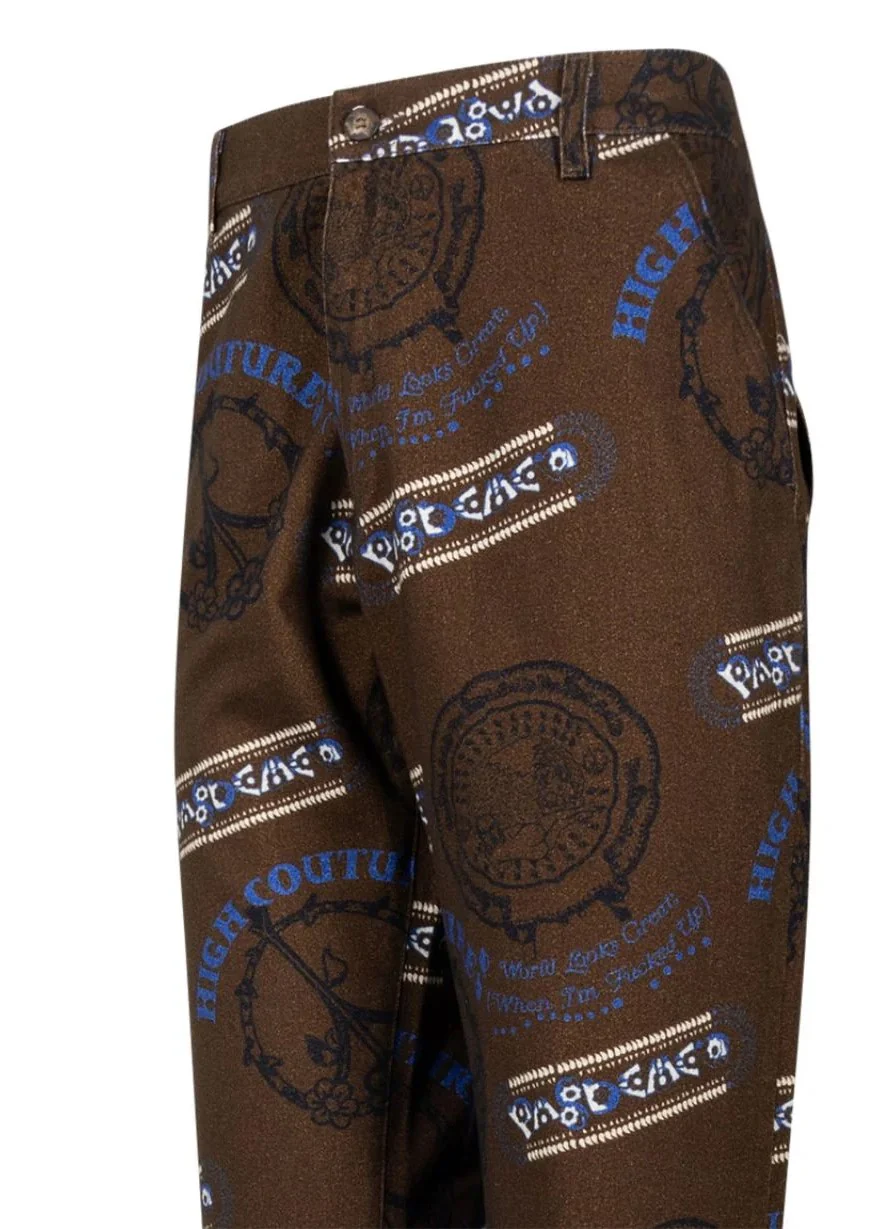 Pas De Mer pantalone Uomo World Looks Great Marrone PDMAW2261 - Image 3