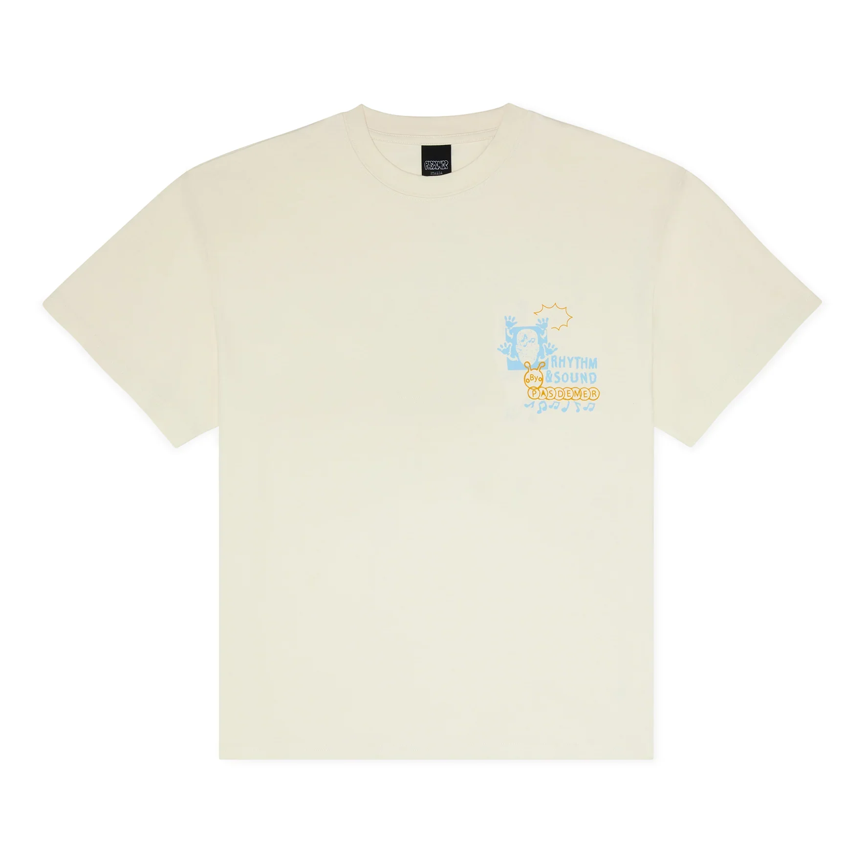 Pas De Mer T-Shirt da uomo manica corta Bongos Beige - Image 2