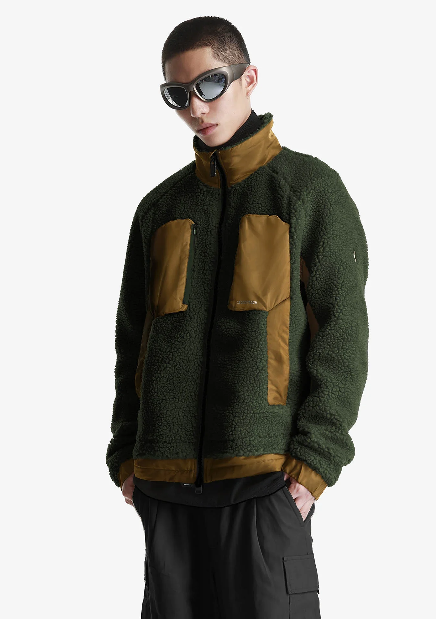 Krakatau PEEBLES ZIP-UP SHERPA JACKET QM409-51 - Image 2