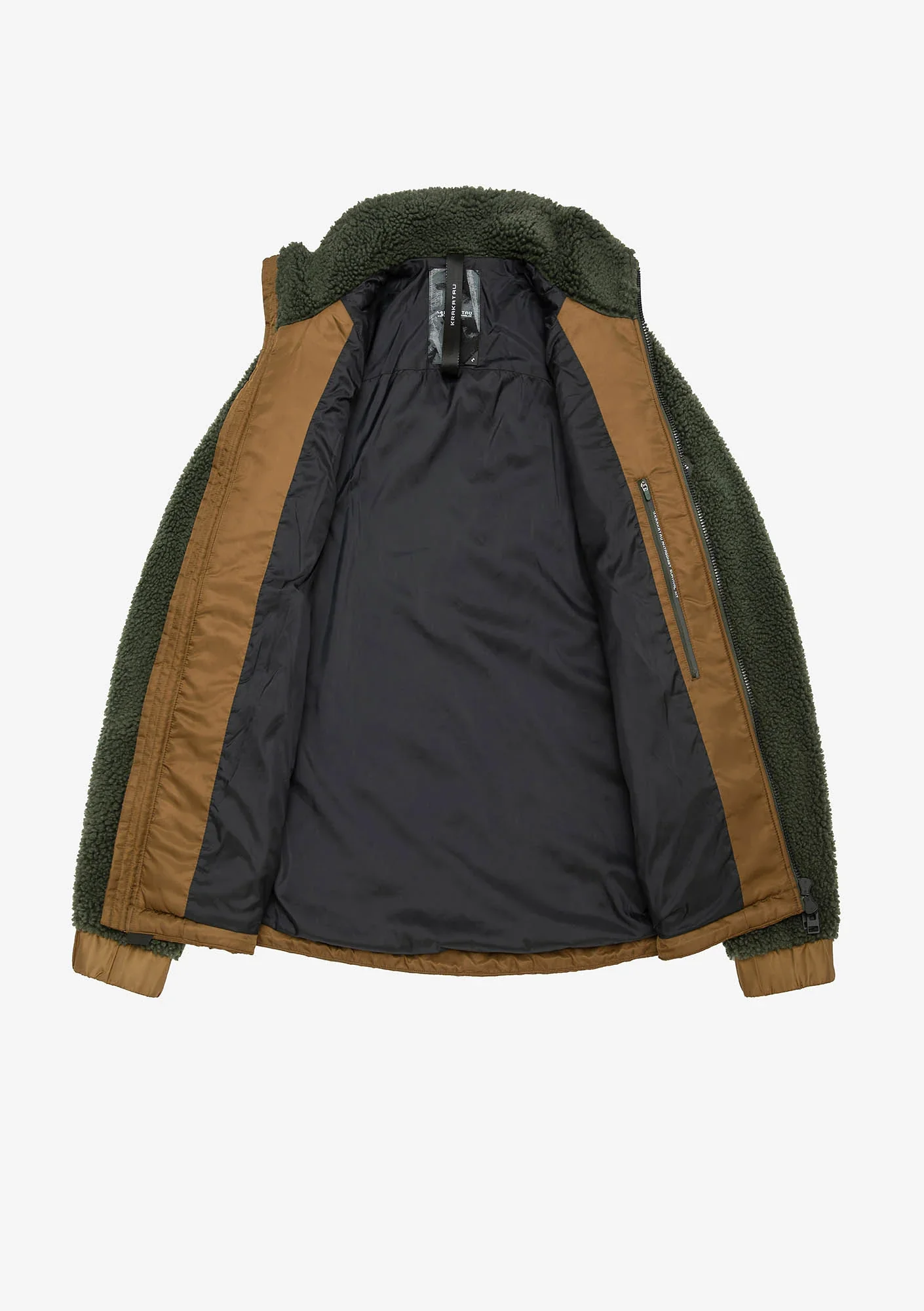 Krakatau PEEBLES ZIP-UP SHERPA JACKET QM409-51 - Image 5