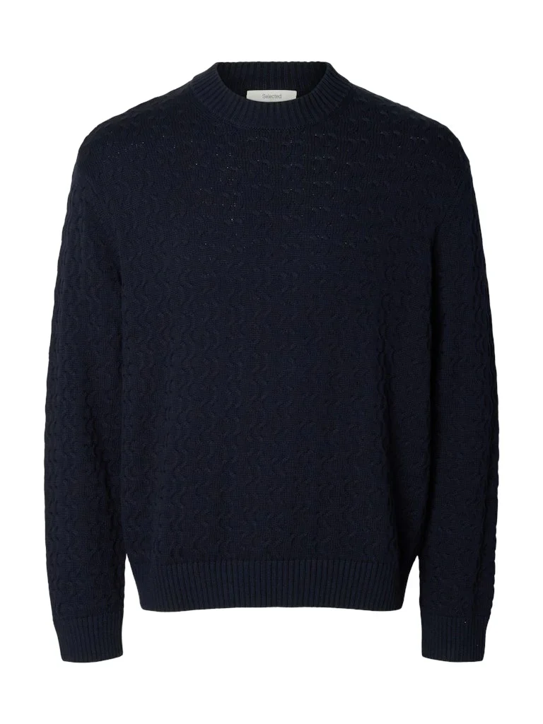 Selected Maglia girocollo da uomo Philip blu - Image 2
