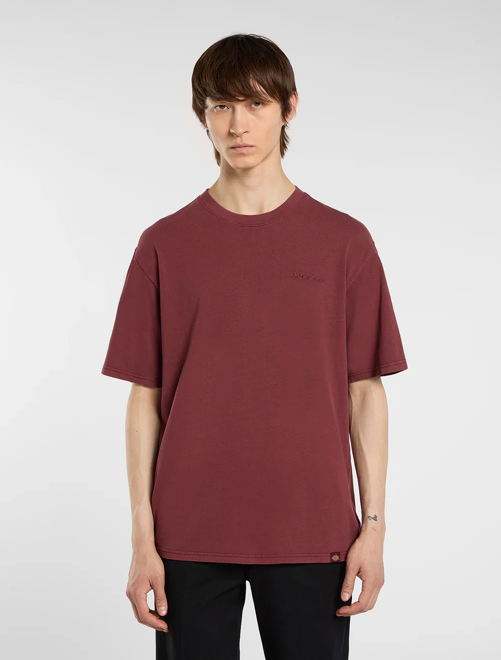 Dickies T-Shirt da uomo a manica corta Plentywood bordeaux - Image 3