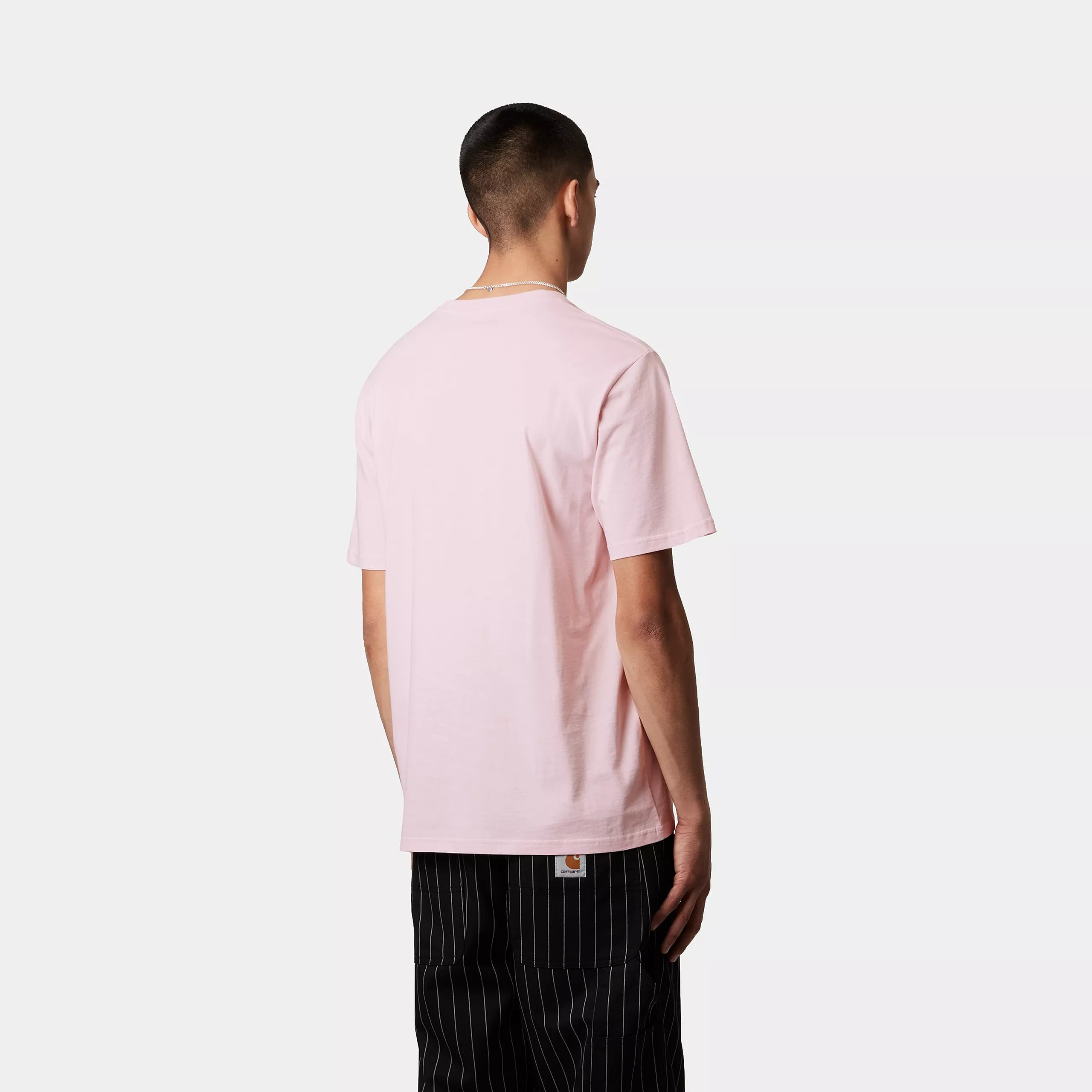 Carhartt Wip T-Shirt con taschino da uomo Pocket rosa - Image 3