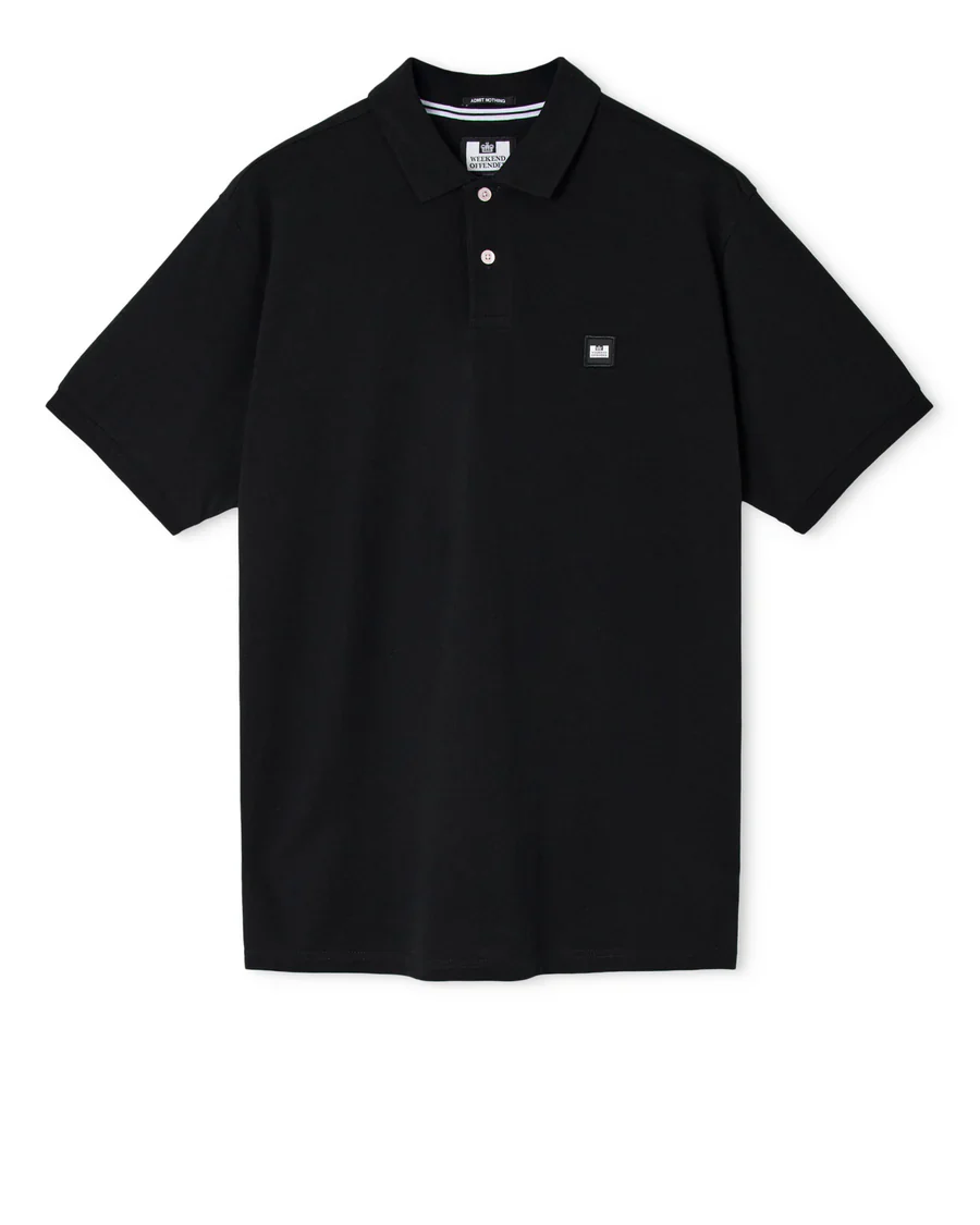 Weekend Offender Polo da uomo manica corta Heathcote nera