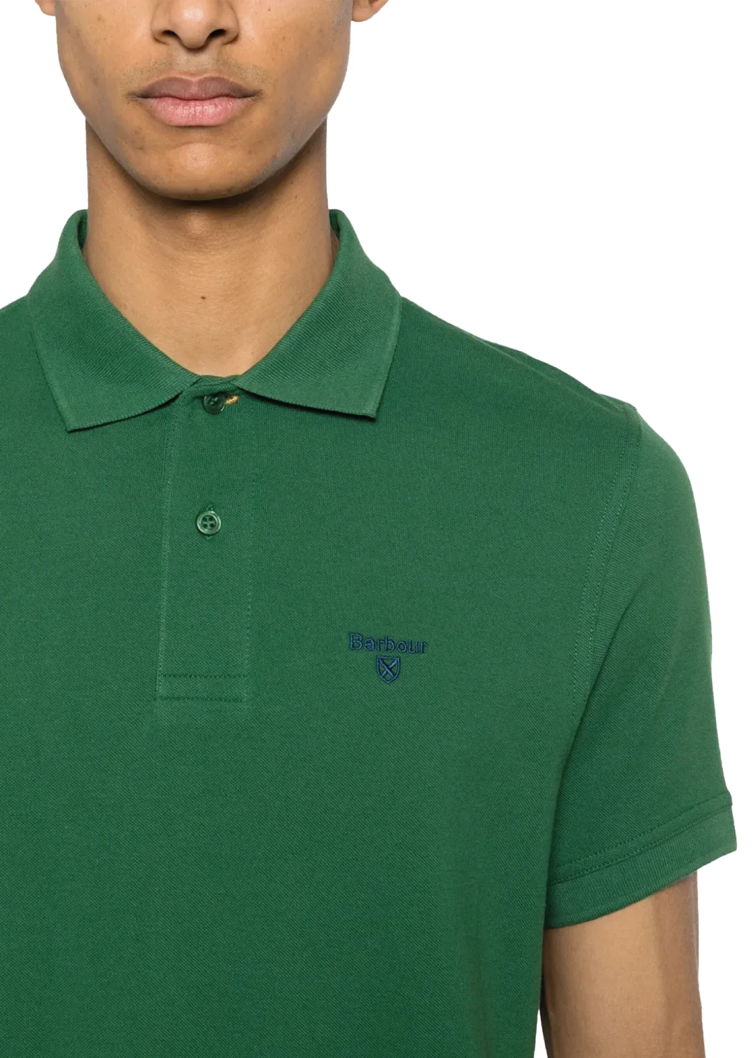 Barbour Barbour Polo Sports manica corta da uomo verde - Image 3