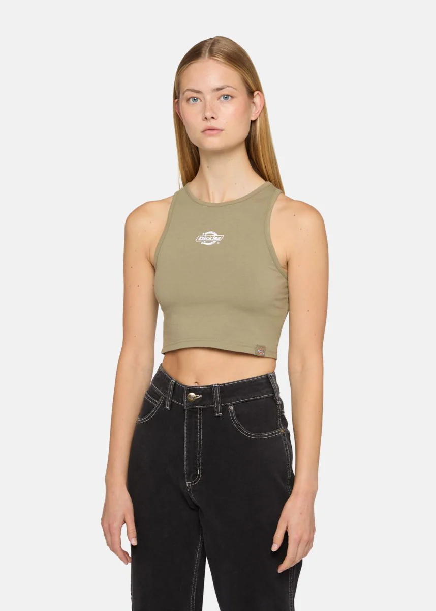 Dickies Canotta corta da donna Powers verde - Image 2