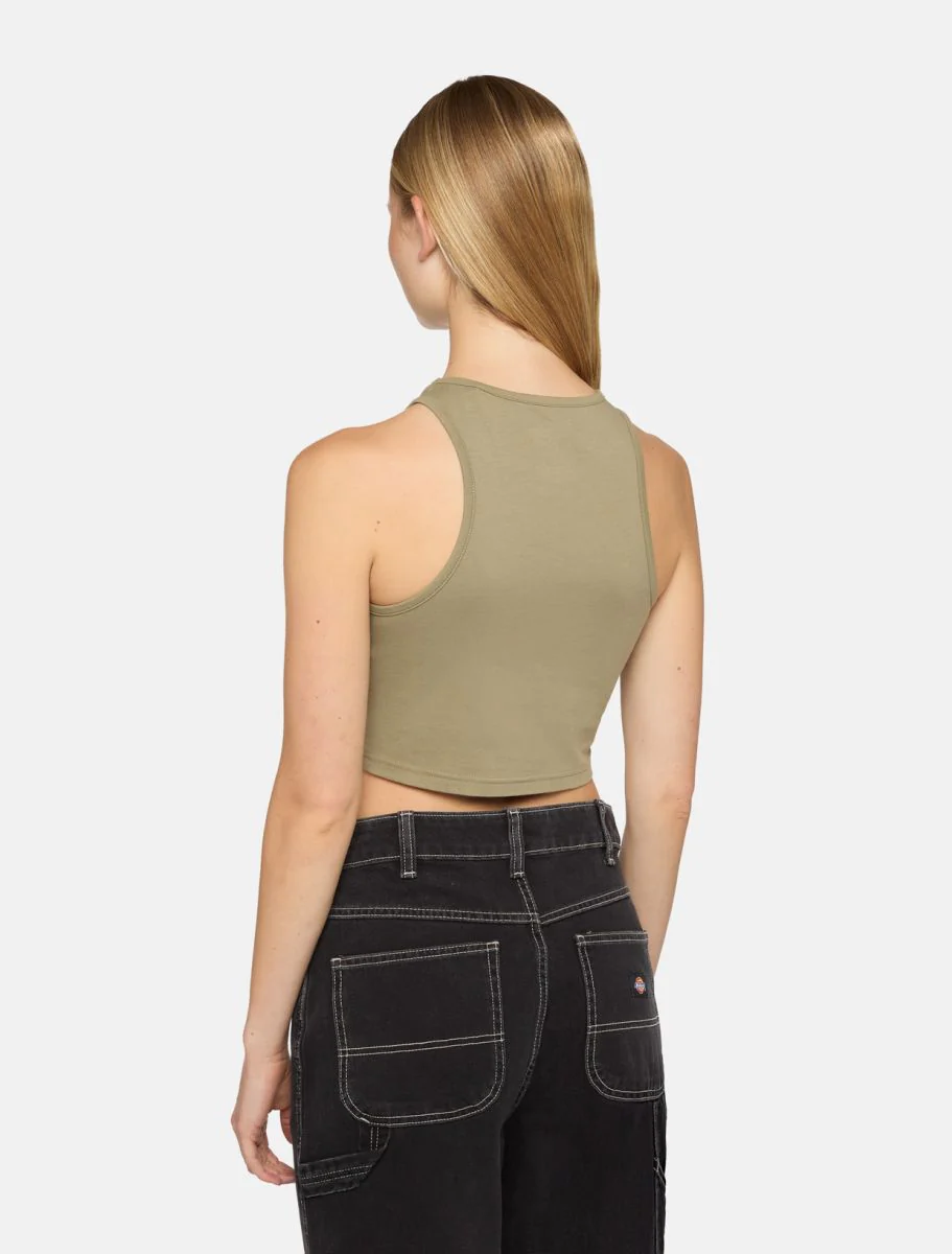 Dickies Canotta corta da donna Powers verde - Image 3