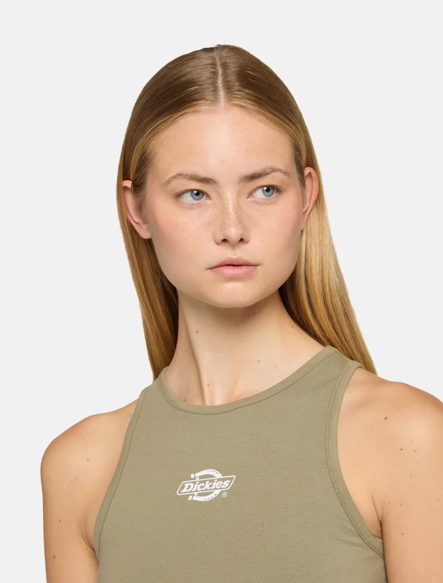 Dickies Canotta corta da donna Powers verde - Image 4
