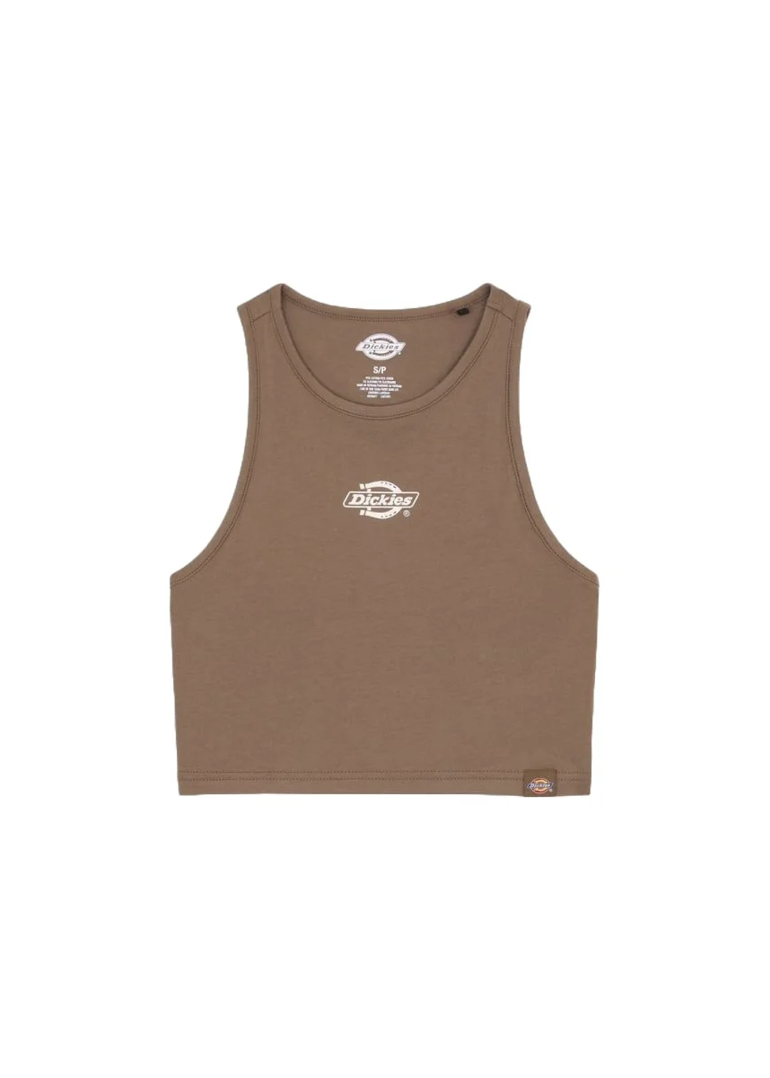 Dickies Canotta corta da donna Powers marroncino