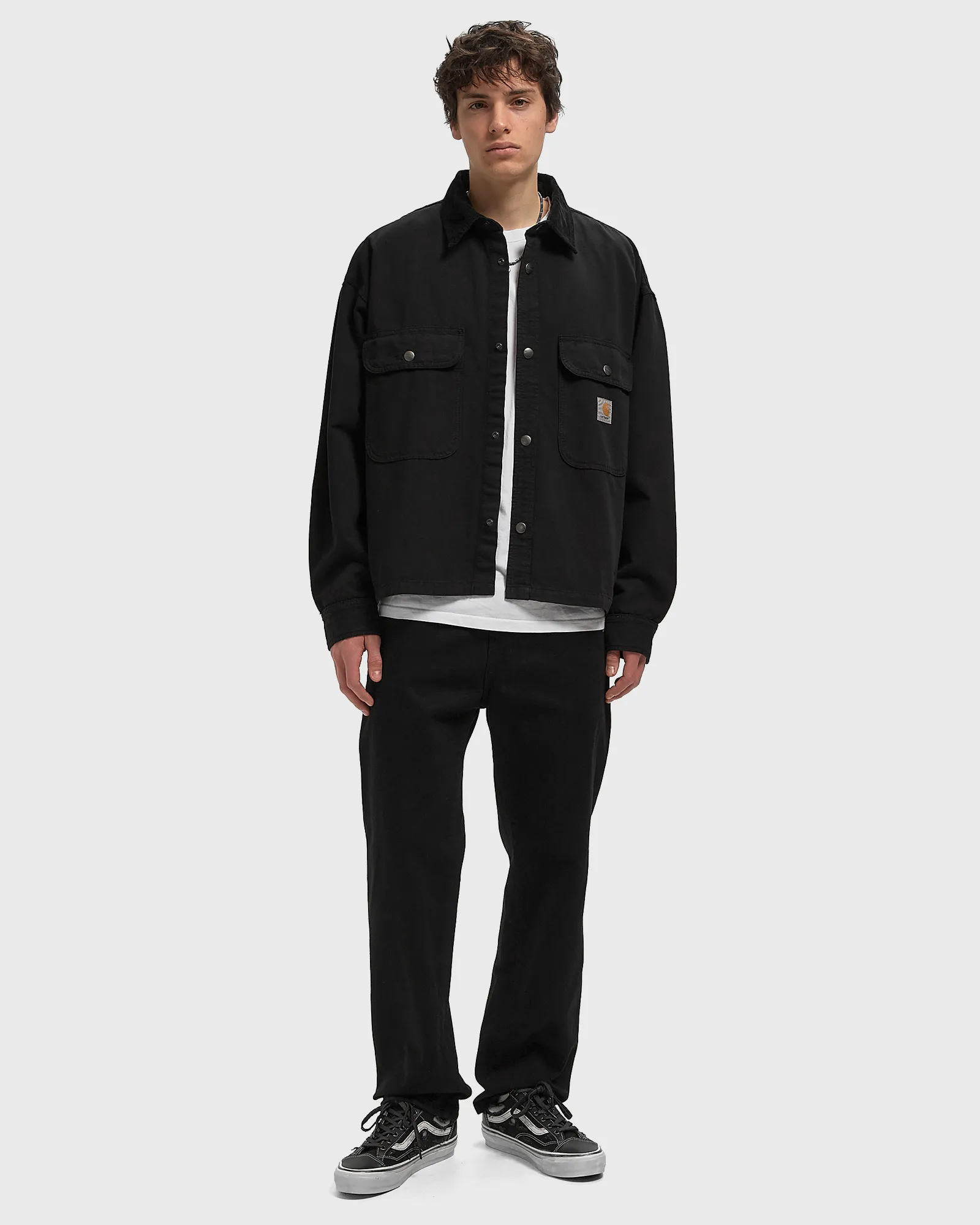 Carhartt Wip Giacca da uomo Prescott nera - Image 3