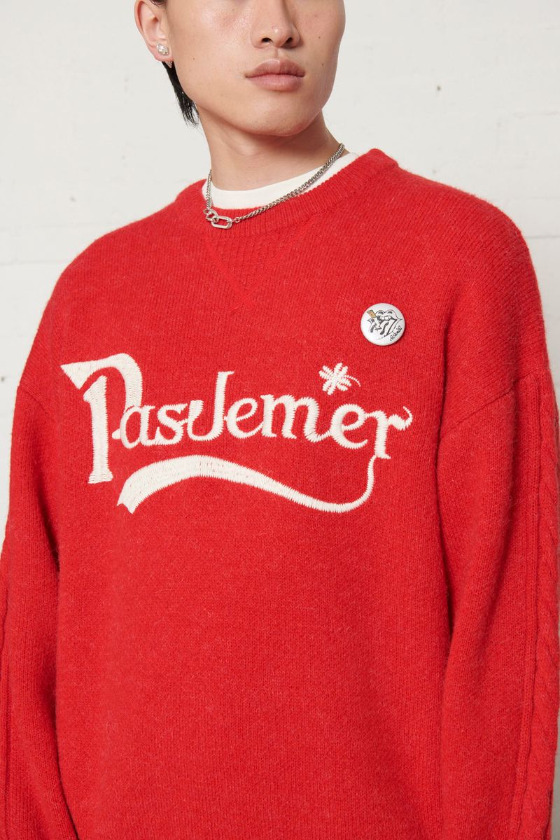 Pas De Mer Maglione da uomo Pub rosso - Image 4