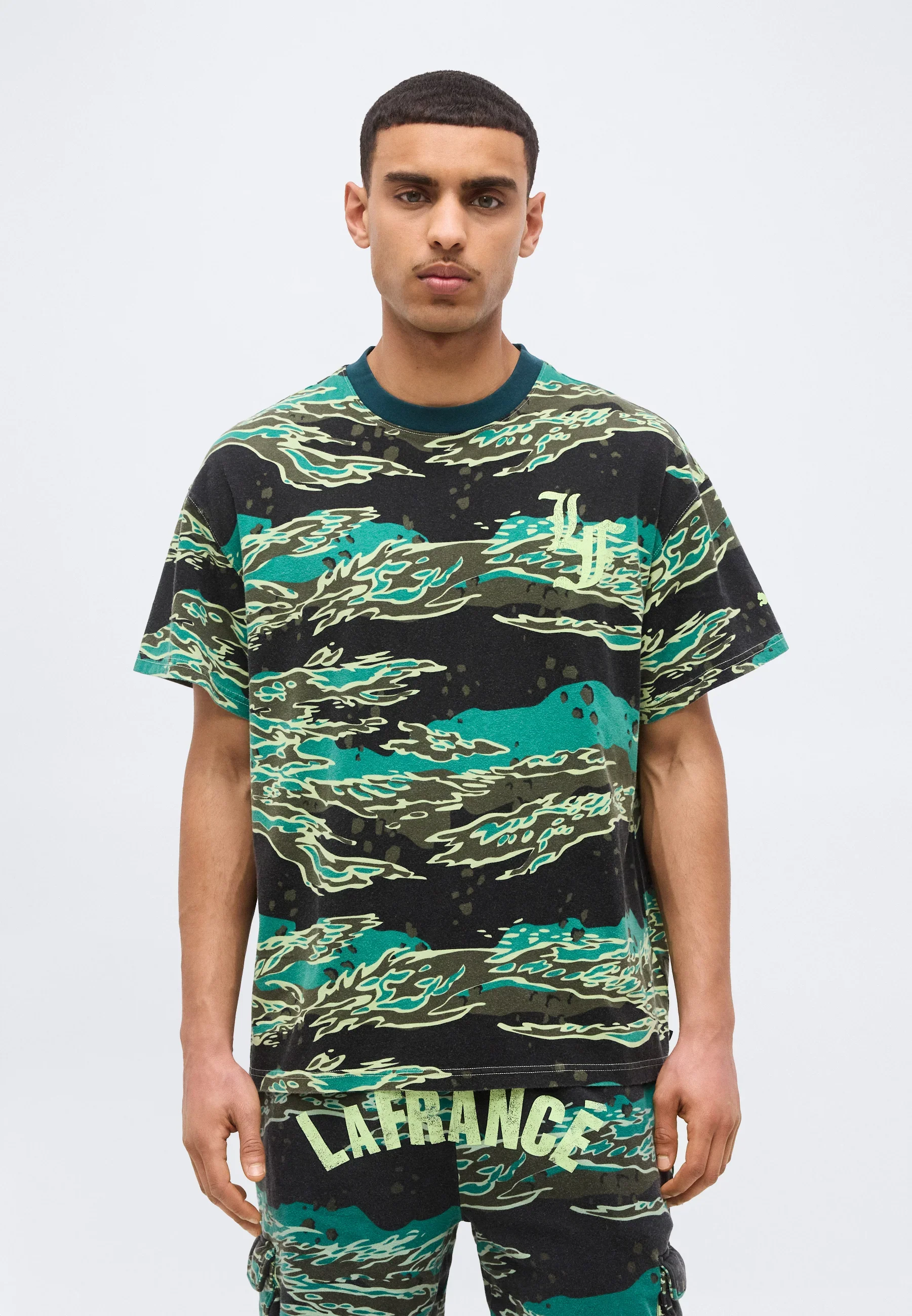 Puma T-Shirt da uomo manica corta La Francè Supply camo - Image 3