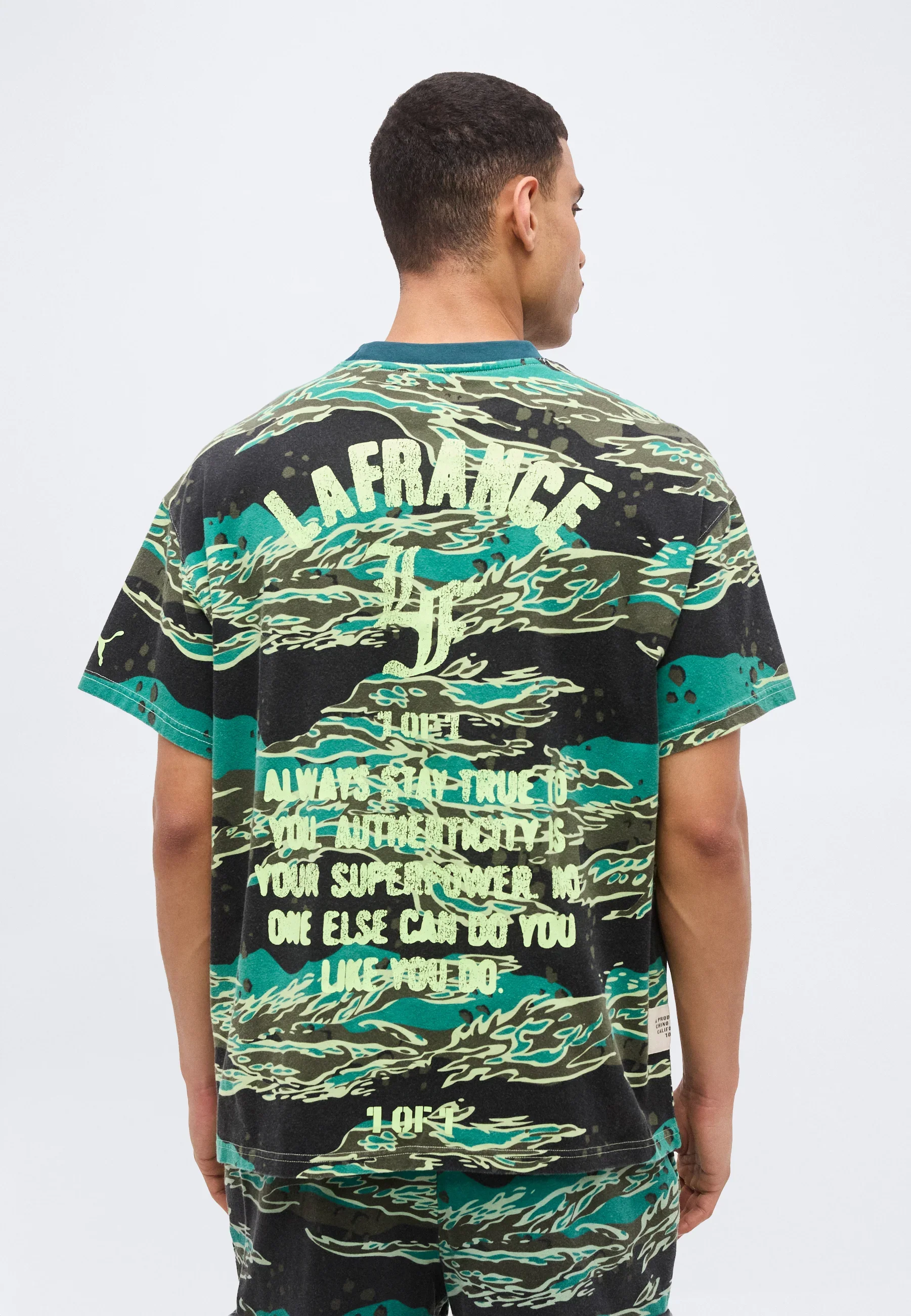 Puma T-Shirt da uomo manica corta La Francè Supply camo - Image 4