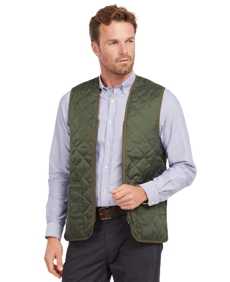 Barbour Quilted Waistcoat/Zip-In Liner MLI0001GN91 - Image 3