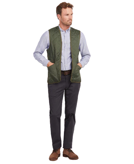 Barbour Quilted Waistcoat/Zip-In Liner MLI0001GN91 - Image 4