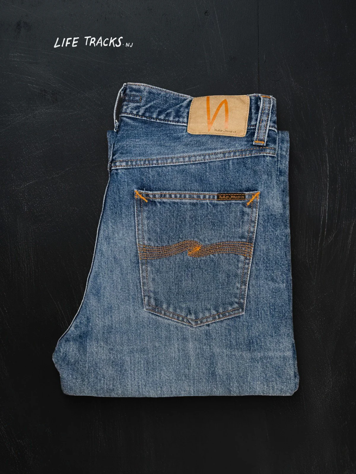 Nudie Jeans da uomo Rad Rufus Raw Tracks - Image 4